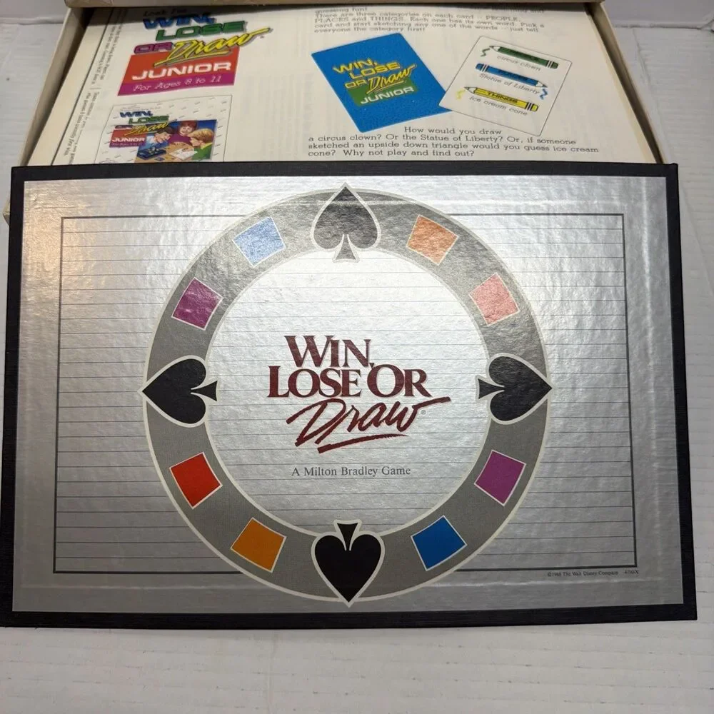 Win, Lose Or Draw The Picture Charades Game Party Edition 1988